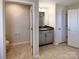Bathroom with tile floor, granite vanity, and neutral color palette at 2085 Saddlebred Dr, Iron Station, NC 28080