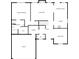 Detailed floor plan showcasing the layout of the primary bedroom, living room, kitchen, and garage at 2115 Genesis Dr, Monroe, NC 28110