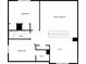Upstairs floor plan featuring two bedrooms, a bath, a loft area, and open space at 2115 Genesis Dr, Monroe, NC 28110