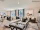 Cozy living room with plush seating, modern decor, and ample natural light from large windows at 2946 Legacy Ridge Ln, Catawba, NC 28609