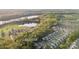 Aerial view of 3052 Santee Court, near Water's Edge Park and a nearby lake at 3052 Santee Ct, Indian Land, SC 29707