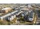 Aerial view of modern townhome community showcasing well-designed layouts and proximity to urban amenities at 3655 Vallette Ct, Charlotte, NC 28203