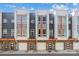 Modern townhome exteriors featuring sleek architectural design and attached garages, enhancing curb appeal at 3655 Vallette Ct, Charlotte, NC 28203