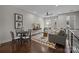 Inviting living room features hardwood floors, a stylish rug, and plenty of natural light at 3655 Vallette Ct, Charlotte, NC 28203