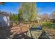 Wood deck overlooking a spacious backyard at 405 Link St, Fort Mill, SC 29715