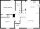Detailed floor plan showcasing the layout of the home with primary bedroom, bath, kitchen, and living room at 426 W Ballard St, Cherryville, NC 28021