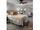 Large bedroom boasts a luxurious bed, mirrored closet, and stylish decor at 5434 Beckhaven Ln, Charlotte, NC 28216