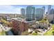 Stunning aerial view showcases urban apartments surrounded by modern architecture and city skyline at 715 N Church St # 503, Charlotte, NC 28202