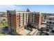 Exterior shot of a condo building featuring an outdoor pool and modern architectural design at 715 N Church St # 503, Charlotte, NC 28202