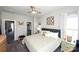 Relaxing main bedroom featuring a queen-sized bed, soft carpet, and ample natural light at 769 Seigle Point Dr, Charlotte, NC 28204