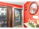 Condo entrance showing a lake view through the glass front door at 8175 Cedar Glen Dr, Charlotte, NC 28212
