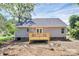 Backyard with new wood deck and landscaping at 914 Saluda St, Rock Hill, SC 29730