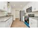 Modern kitchen featuring stainless steel appliances, granite countertops, and pristine white cabinets at 914 Saluda St, Rock Hill, SC 29730