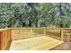 New wood deck with backyard landscaping at 914 Saluda St, Rock Hill, SC 29730