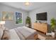 Cozy bedroom with neutral tones and ample natural light at 1025 Ridgefield Cir, Indian Trail, NC 28079