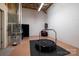 Brightly lit basement area with a trampoline exercise equipment at 110 49Th Avenue Nw Pl, Hickory, NC 28601