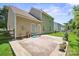 Backyard patio with wood fence at 1219 Catawba Run Rd, Lowell, NC 28098