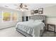 Cozy bedroom features a large bed, neutral decor, and a bright window for natural light at 1448 Morrocroft Trl, Gastonia, NC 28054