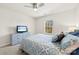 Bedroom featuring a ceiling fan, double door closet and plush carpet at 15916 Foreleigh Rd, Huntersville, NC 28078