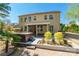 Exterior shot of the backyard and hot tub with an attached patio at 2243 Creek View Ct, Indian Land, SC 29707