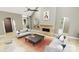 Cozy living room with a modern fireplace, stylish furnishings, and plenty of natural light at 2A Riverlane Rd, Rock Hill, SC 29730