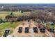 Aerial view of new construction homes in a rural neighborhood at 4029 Miller Rd, Salisbury, NC 28147