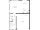 Layout of a modern floor plan featuring an open-concept living, dining, kitchen, and garage space at 7120 Saltpeter St, Charlotte, NC 28215