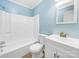 The full bathroom has a shower-tub combo and a vanity at 755 Ottawa Dr, Rock Hill, SC 29732