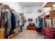 Spacious walk-in closet with ample shelving and storage options at 7806 Spanish Oaks Dr, Waxhaw, NC 28173