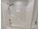 Clean shower and tub with hand-held shower at 898 Sage Field Ln, Lincolnton, NC 28092