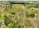 Aerial view of a property with 2.45 acres surrounded by mature trees at 9136 Ladson Rd, Indian Land, SC 29707