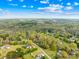 Expansive aerial view showing a neighborhood surrounded by lush greenery and a beautiful blue sky at 9136 Ladson Rd, Indian Land, SC 29707