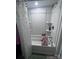 Bright, clean shower with a full tub and built-in shelves at 102 Guffey Rd, Cherryville, NC 28021
