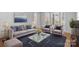Cozy living room with sofa, chairs, and a large window with sunlight shining through at 1131 S Kings Dr, Charlotte, NC 28207