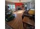 Inviting living room featuring a stone fireplace and ample natural light at 117 Jones Rd, Shelby, NC 28150