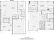 A detailed floor plan showcasing the layout of the home, including the kitchen, living room, and bedrooms at 120 Hornbeam Ln, Mooresville, NC 28117