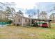 An exterior shot of this home shows backyard, covered carport and lots of potential at 1216 Center St, Wadesboro, NC 28170