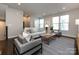 Bright living room with modern furniture, neutral tones, and lots of natural light at 1814 Shumard Ln, Charlotte, NC 28205