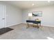 Carpeted home office area with a modern desk and overhead lighting at 1814 Shumard Ln, Charlotte, NC 28205