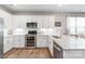 Beautiful kitchen with white cabinets, stainless steel appliances, and ample counter space at 4102 Harmony Hills Dr, Matthews, NC 28104