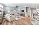 Bright living room with stylish decor, hardwood floors and an open floor plan at 4102 Harmony Hills Dr, Matthews, NC 28104