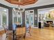 Breakfast nook with windows and a view of the backyard at 4510 Old Course Dr, Charlotte, NC 28277