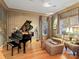 Comfortable living room featuring hardwood floors, elegant furnishings, and natural light at 4510 Old Course Dr, Charlotte, NC 28277