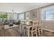 Open living space featuring dining area, living room, and lots of natural light at 4790 Polk Ford Rd, Stanfield, NC 28163