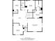 Detailed second floor floor plan of the home, including bedrooms, bathrooms, laundry room, and loft at 10071 Highland Creek Cir, Indian Land, SC 29707
