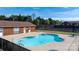 Community pool and surrounding recreational facilities and landscaping at 102 Brandywine Ne Dr # R3, Conover, NC 28613