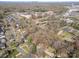 An aerial view shows the location of the home near schools, businesses, and Charlotte at 1024 Eaglewood Ave, Charlotte, NC 28212