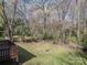 Nice backyard view from the deck and fenced lawn at 1024 Eaglewood Ave, Charlotte, NC 28212