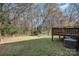 Large backyard and wooden deck; ideal for pets and outdoor activities at 1024 Eaglewood Ave, Charlotte, NC 28212