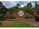 A view of the Laurel Creek neighborhood entrance sign and landscaping at 126 Adelaide Way, Rock Hill, SC 29732